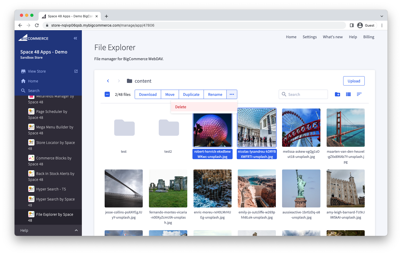 File Explorer toolbar showing actions for selected files