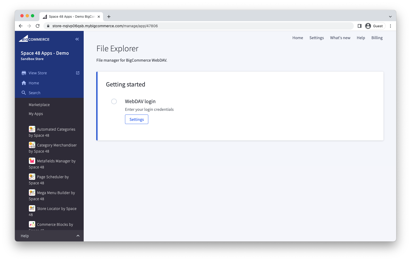 File Explorer getting-started screen before WebDAV is connected